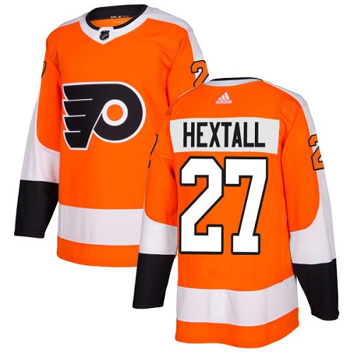 Adidas Flyers #27 Ron Hextall Orange Home Authentic Stitched Youth NHL Jersey - Click Image to Close